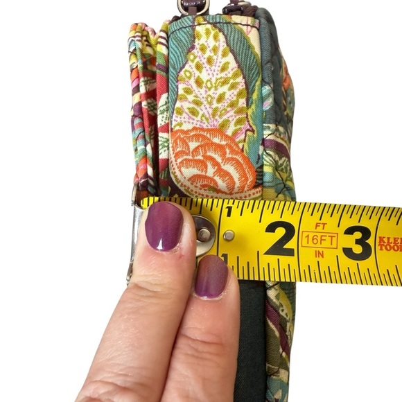 VERA BRADLEY Heirloom Paisley RFID Wallet Wristlet Strap Fall Autumn Quilted - Picture 12 of 13